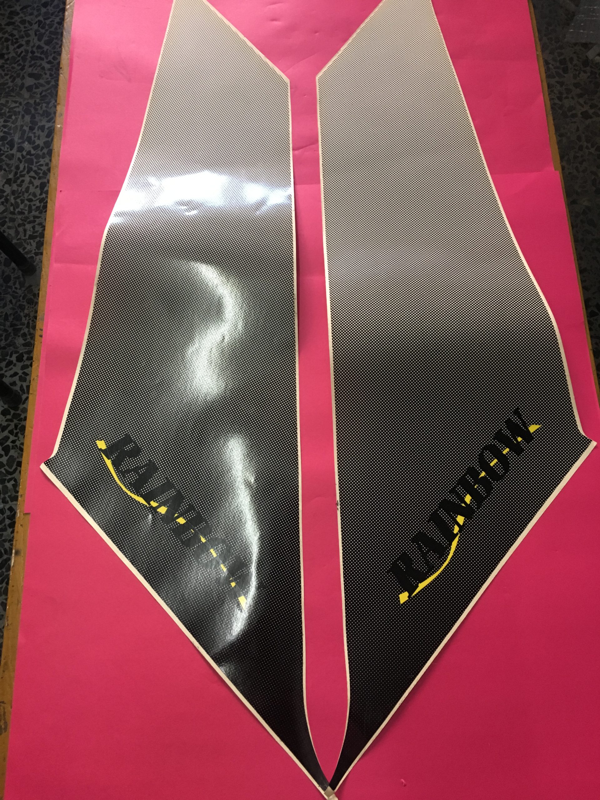 Çamurluk Bant Yazısı Flash Rainbow Yazısı ( Sağ - Sol )