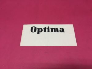 Bagaj Yazısı Renault 21 '' Optima ''
