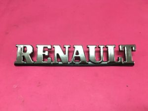 Arka Bagaj Monogram '' Renault '' Yazısı Renault Clio R19 Europa Megane Laguna R21 Safrane Twingo '' Eski Model '' - 7700817027   7700805886