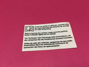 Etiket Bilgilendirme Uyarıcı Etiket Formu Renault Espace 5 Kadjar Laguna 3 Latitude Megane 4 Megane 3 SCenic 3 Scenic 4 Talisman '' Orjinal '' - 8200425548  363403924R