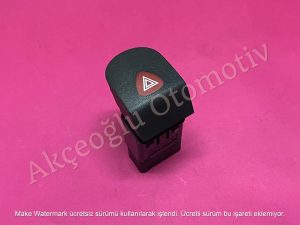 Dörtlü Flaşör Düğmesi Anahtarı Butonu Renault Kangoo Kangoo 2 '' Orjinal ''  ( 8 Fişli ) - 7700308821  320050701R  8200523539