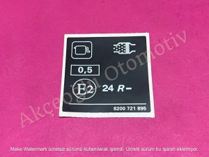 Ön Panjur Etiketi Monogram Yazısı Renault Clio 3 Clio 4 Clio 5 Captur Captur 2 Espace 5 Fluence Kadjar Kangoo 2 Laguna 3 Megane 4 Scenic 3 Scenic 4 Talisman Trafic 3 Dacia Duster Dokker Lodgy '' Orjinal '' - 8200721895