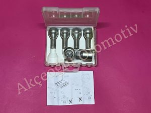 Kilitli Bijon Civatası Takımı Kilitlenebilir Bijon Saplaması Seti Renault Austral Arkana Clio 2 Kangoo Espace 4 Laguna 2 Laguna 3 Latitude Kadjar Koleos 2 Megane 2 Vel Satis '' Orjinal '' - 7711239111   8201709741