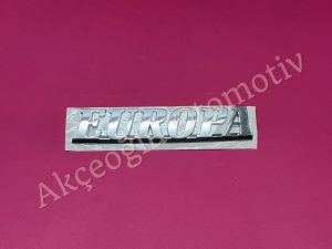 Arka Bagaj Yazısı '' EUROPA '' Renault R19 '' Oksa Plastik '' - 7700871685
