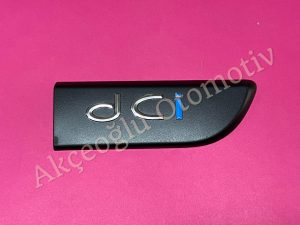 Sağ Kapı Bandı Uç Parçası Plastiği Monogram Yazısı Renault Megane 2 Scenic 2 '' DCİ '' Yazısı ( Dci Mavi Renk ) '' Orjinal '' - 8200209136