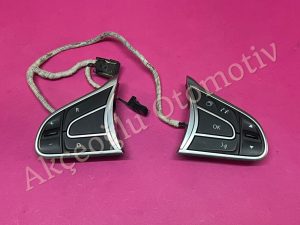 Direksiyon Tuş Düğme Takımı Hız Sabitleyici Radyo Kumanda Kontrol Düğmesi Renault Megane 4 Joy Comfort İcon Talisman Espace 5 '' Orjinal '' - 255505793R