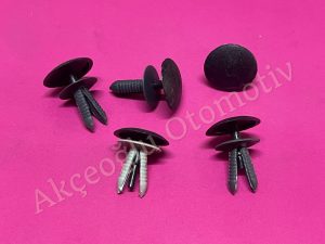 Kapı Döşeme Pano Sabitleme Tespit Klipsi Agrafı Ford Citroen Peugeot Hyundai Kia Toyota ( Siyah Gri Renk ) '' Orjinal ''