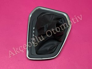 Otomatik Vites Körüğü ve Alt Çerçevesi Renault Clio 5 '' Orjinal '' ( Metalik Gri Renk Çerçeve Siyah Deri Dikişli Körük ) - 969352675R   969356485R