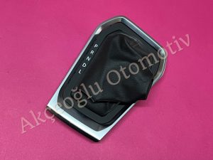 Otomatik Vites Körüğü ve Alt Çerçevesi Renault Clio 5 '' Orjinal '' ( Metalik Gri Renk Çerçeve Siyah Deri Dikişli Körük ) - 969358780R  969352675R  969356485R  