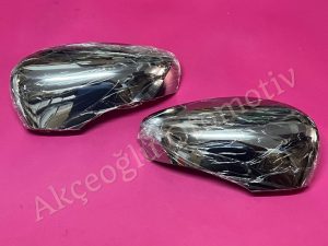 Sağ Sol Yan Ayna Kapağı Takımı Renault Clio 4 Captur ( Parlak Krom Kaplama ) '' Orjinal '' - 8201385440