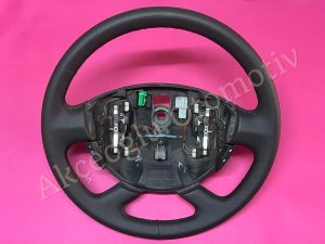Deri Dikişli Direksiyon Simidi Renault Espace 4 Trafic 2 Laguna 2 ( Siyah Renk ) '' Orjinal '' - 484306383R