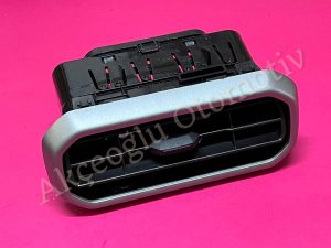 Sağ Sol Yan Torpido Klima Havalandırma Izgarası Mazgalı Dacia Duster 3 ( Gri Renk Siyah Düğme ) '' Orjinal '' -