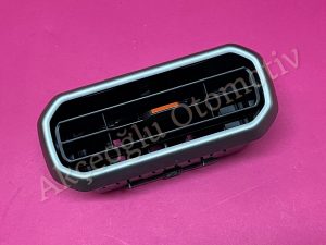 Sağ Sol Yan Torpido Klima Havalandırma Izgarası Mazgalı Dacia Duster 3 ( Gri Renk Turuncu Düğme ) '' Orjinal '' - 687608127R
