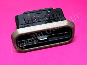 Sağ Sol Yan Torpido Klima Havalandırma Izgarası Mazgalı Dacia Duster 3 ( Altın Rengi Beyaz Düğme ) '' Orjinal '' - 687607190R