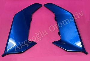 Sağ Sol Gündüz Farı Yan Kapak Tampon Kaplaması Takımı Renault Clio 5.5 Alpine ( Mavi Renk ) '' Orjinal '' - 620740047R 620754537R