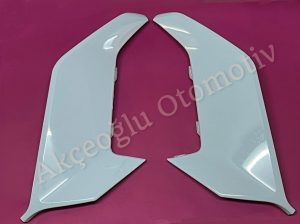 Sağ Sol Gündüz Farı Yan Kapak Tampon Kaplaması Takımı Renault Clio 5.5 Alpine ( Beyaz Renk ) '' Orjinal '' - 620740047R 620754537R