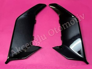 Sağ Sol Gündüz Farı Yan Kapak Tampon Kaplaması Takımı Renault Clio 5.5 Alpine ( Parlak Siyah Renk ) '' Orjinal '' - 620740047R  620754537R