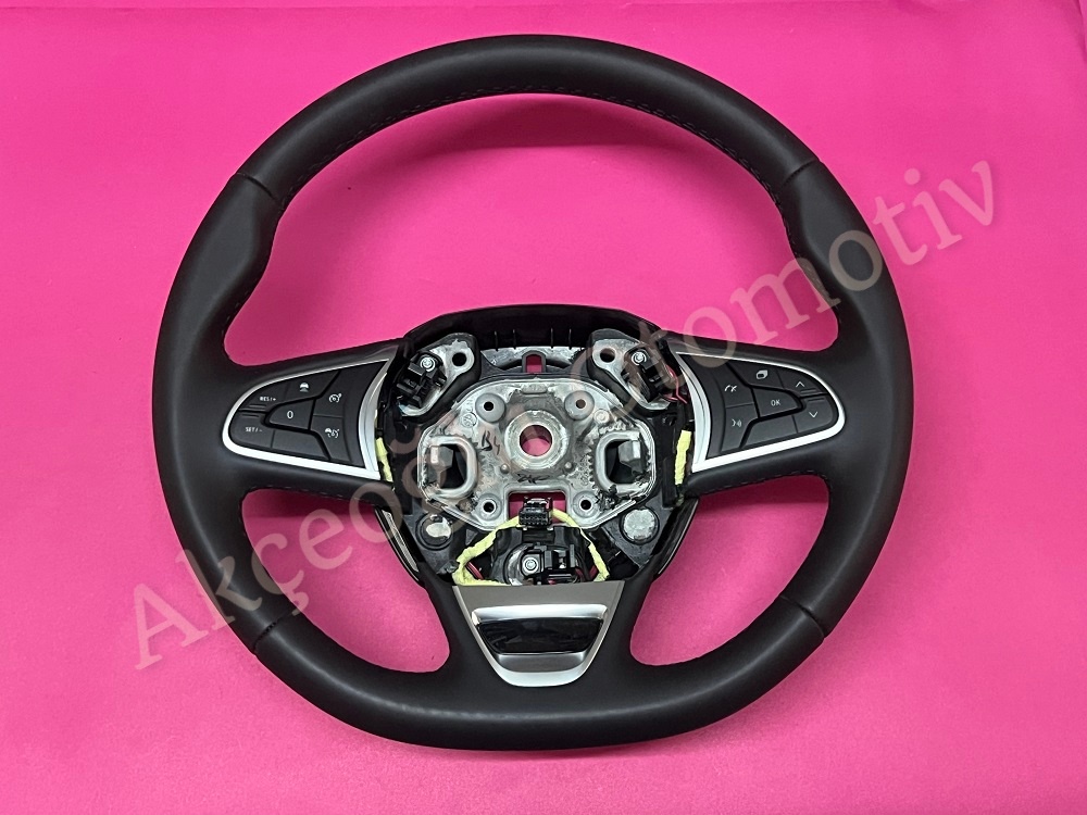 Deri Direksiyon Simidi Direksion Tuş Takımı Diresiyon Korna Tertibatı Tesisatı Soket Kablosu Renault Megane 4 Faz 2 Talisman Espace 5 ( Şerit Takip'li ) '' Orjinal '' - 484001114R